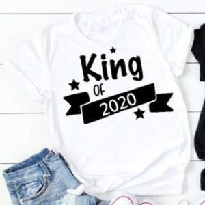 T Shirt King Queen Personnalisable Couple 2