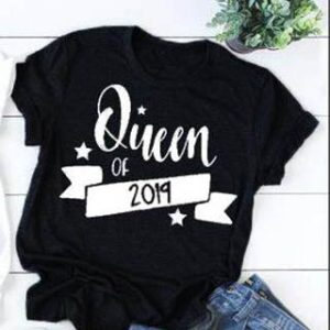 T Shirt King Queen Personnalisable Couple 3