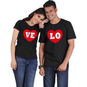 T-Shirt Love Avec Un Cœur Pour Couple T-Shirt Love Avec Un Cœur Pour Couple