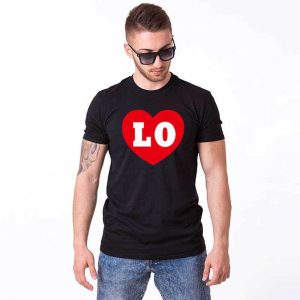 T Shirt Love Avec Un Coeur Pour Couple 4