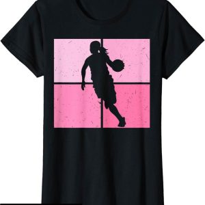 T-Shirt Mademoiselle En Basket Basketball Graphique