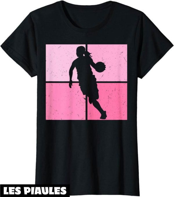 T-Shirt Mademoiselle En Basket Basketball Graphique