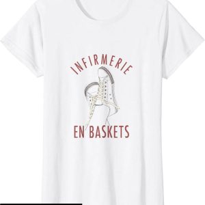 T-Shirt Mademoiselle En Basket Infirmerie En Baskets