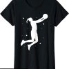 T-Shirt Mademoiselle En Basket Joueur Equipe Basketteuse
