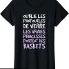T-Shirt Mademoiselle En Basket Manche Courte Cadeau
