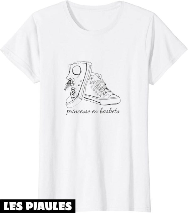 T-Shirt Mademoiselle En Basket Princesse En Baskets