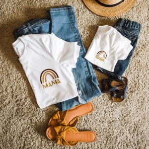 T Shirt Mama Fille Arc en Ciel 2 T Shirt Mama Fille Arc en Ciel 3