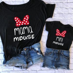 T-Shirt Mama Mouse & Mini Mouse