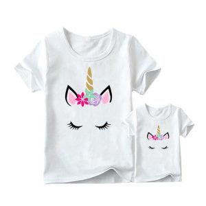 T Shirt Maman Fille Licorne T Shirt Maman Fille Licorne