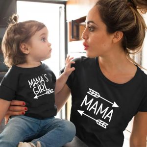 T Shirt Maman Fille Noir T Shirt Maman Fille Noir