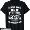T-Shirt Marraine Filleul Un Coeur Et Un Ame Tante Cadeau