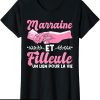 T-Shirt Marraine Filleul Un Lien Pour La Vie