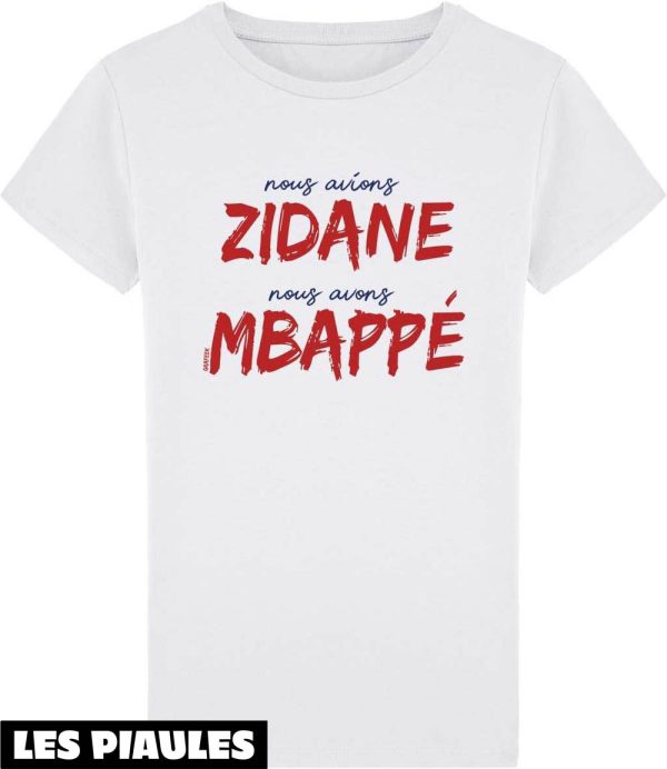 T-Shirt Mbappe Football Coupe Du Monde Zidane Footballeur