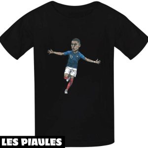 T-Shirt Mbappe Motif Dessin Anime Footballeur International T-Shirt Mbappe Motif Dessin Anime Footballeur International