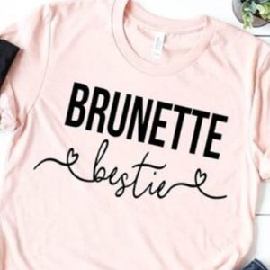 T Shirt Meilleure Amie Blonde Brunette Bestie 3