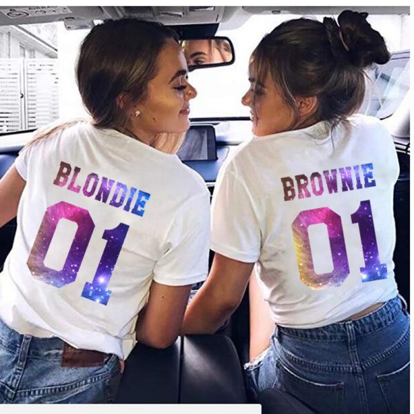 T-Shirt Meilleure Amie Blondie Brownie 01