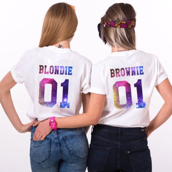 T-Shirt Meilleure Amie Blondie Brownie 01