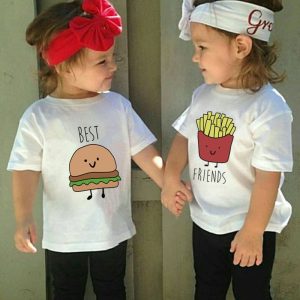 T Shirt Meilleure Amie Burger Frite