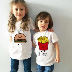 T Shirt Meilleure Amie Burger Frite