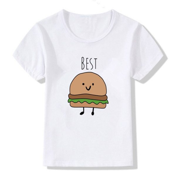 T Shirt Meilleure Amie Burger Frite