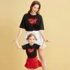 T Shirt Mere Fille Assortie Love