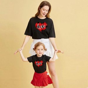 T Shirt Mere Fille Assortie Love T Shirt Mere Fille Assortie Love