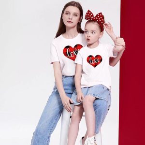 T Shirt Mere Fille Assortie Love 3