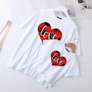 T Shirt Mere Fille Assortie Love 4