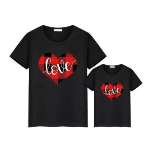 T Shirt Mere Fille Assortie Love 5