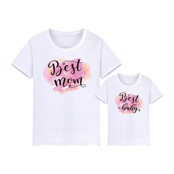 T Shirt Mere Fille Best Mom Best Baby