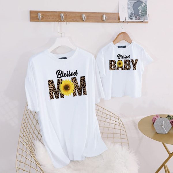T Shirt Mere Fille Blessed Mom