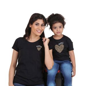 T Shirt Mere Fille Coeur Leopard 5 T Shirt Mere Fille Coeur Leopard 6