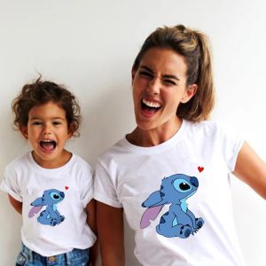 T Shirt Mere Fille Disney Stitch Amour T Shirt Mere Fille Disney Stitch Amour