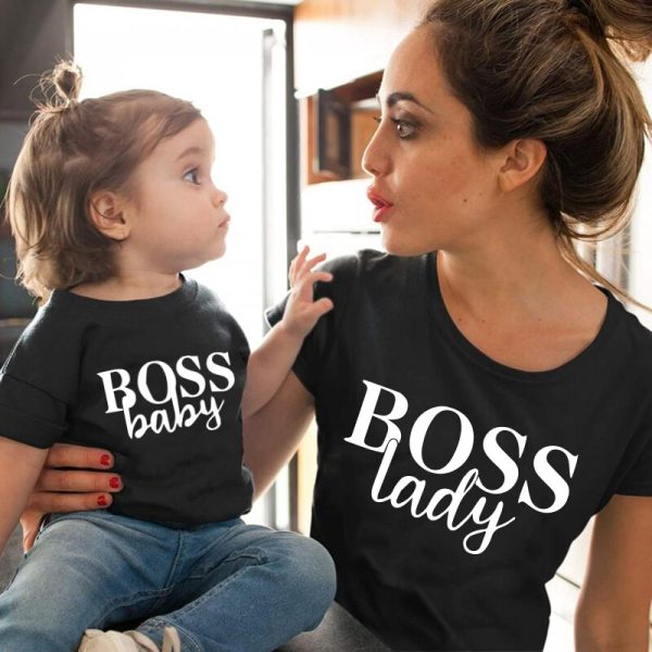 T Shirt Mere Fille Lady Boss