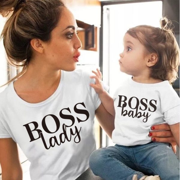 T Shirt Mere Fille Lady Boss