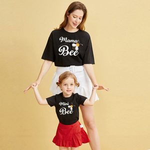 T Shirt Mere Fille Mama Bee 1
