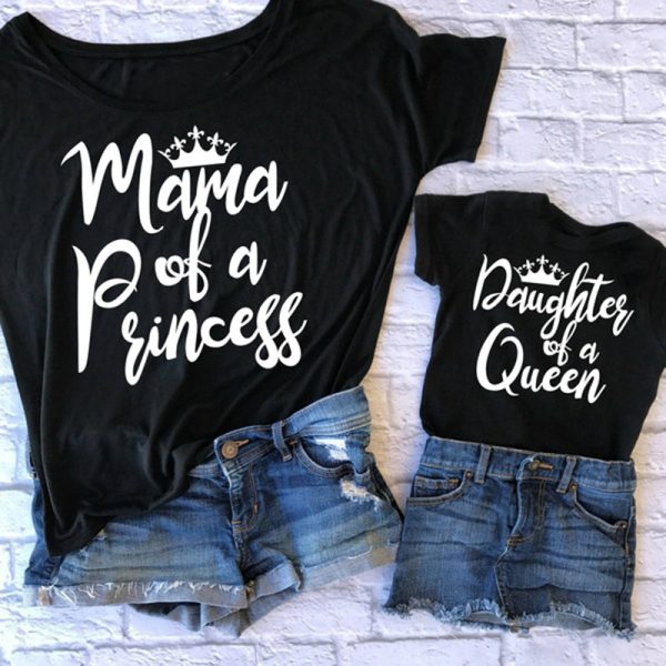 T-Shirt Mere Fille Princesse