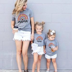 T Shirt Mere Fille Rainbow Mama Mini T Shirt Mere Fille Rainbow Mama Mini