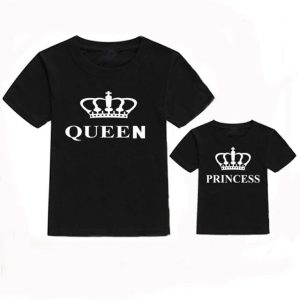 T Shirt Mere Fille Reine et Princesse