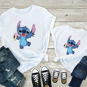 T Shirt Mere Fille Stitch Glace T Shirt Mere Fille Stitch Glace