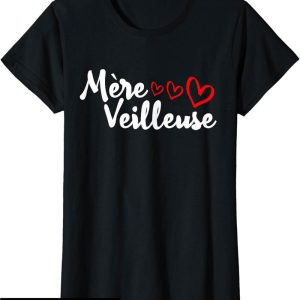 T-Shirt Mere Veilleuse Coeur Fete Des Meres Famille