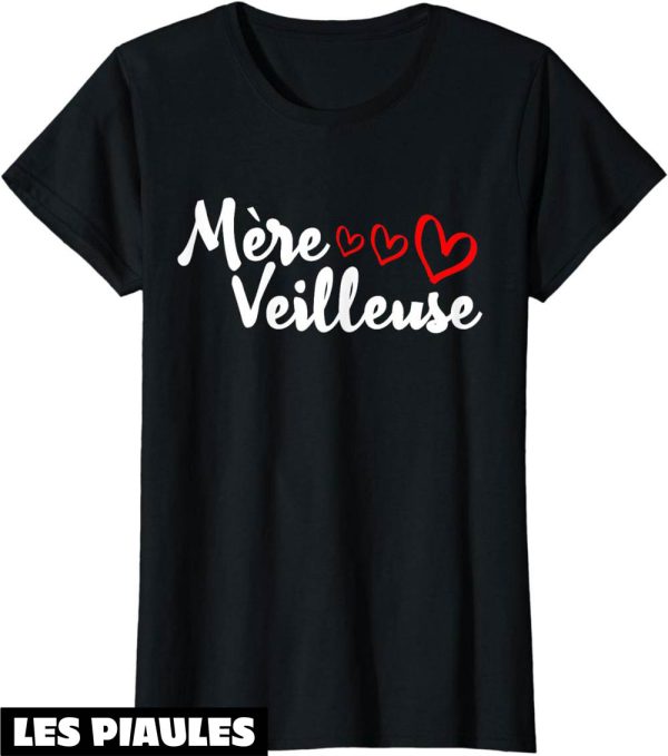 T-Shirt Mere Veilleuse Coeur Fete Des Meres Famille