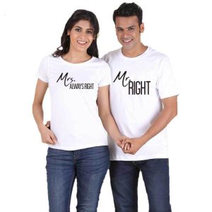 T-Shirt Mrs Always Right Couple