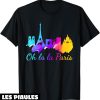 T-Shirt Oh La La Paris Cadeau L’aquarelle Skyline