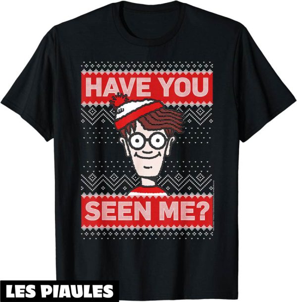 T-Shirt Ou Est Charlie Where’s Waldo Christmas Have You Seen