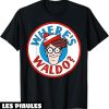 T-Shirt Ou Est Charlie Where’s Waldo Head Portrait Circle