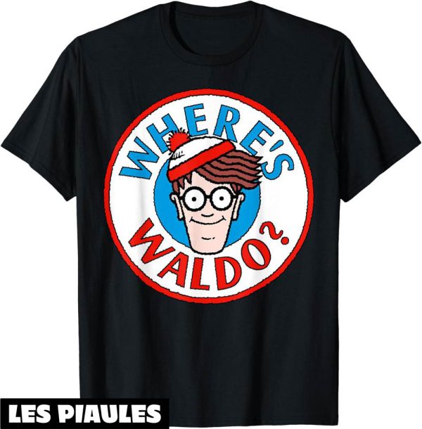 T-Shirt Ou Est Charlie Where’s Waldo Head Portrait Circle