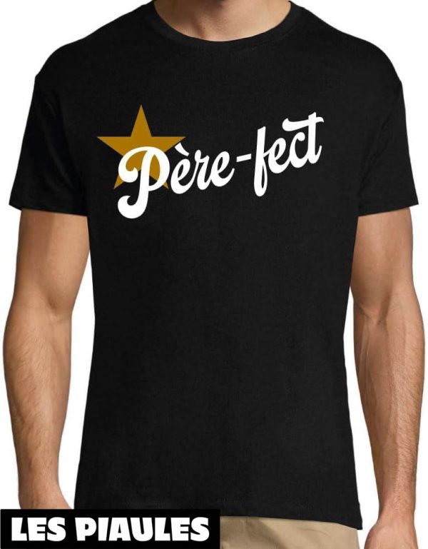 T-Shirt Pere Fect Humour Papa Anniversaire Original Rigolo