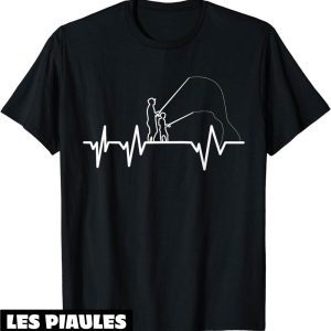 T-Shirt Pere Fils Battement De Coeur Peche Pere Fils Peche