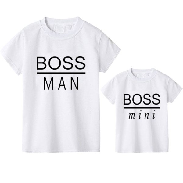 T Shirt Pere Fils Boss Mini